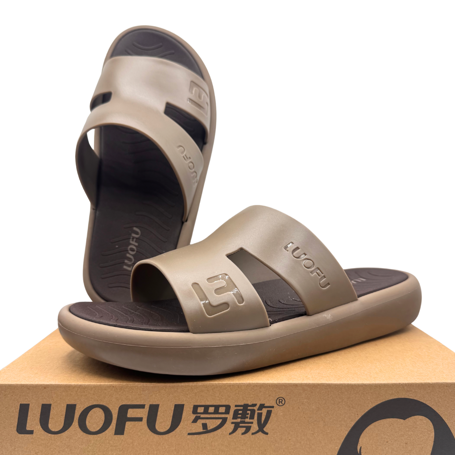 Luofu Mens Ultra Soft Cushioned Sandals