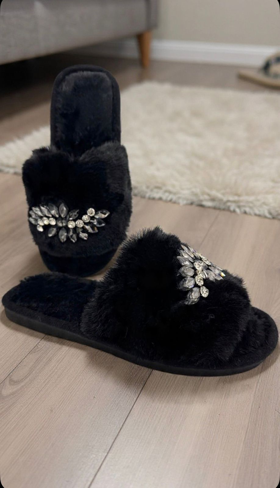 Multi Diamond Open Furr Slides