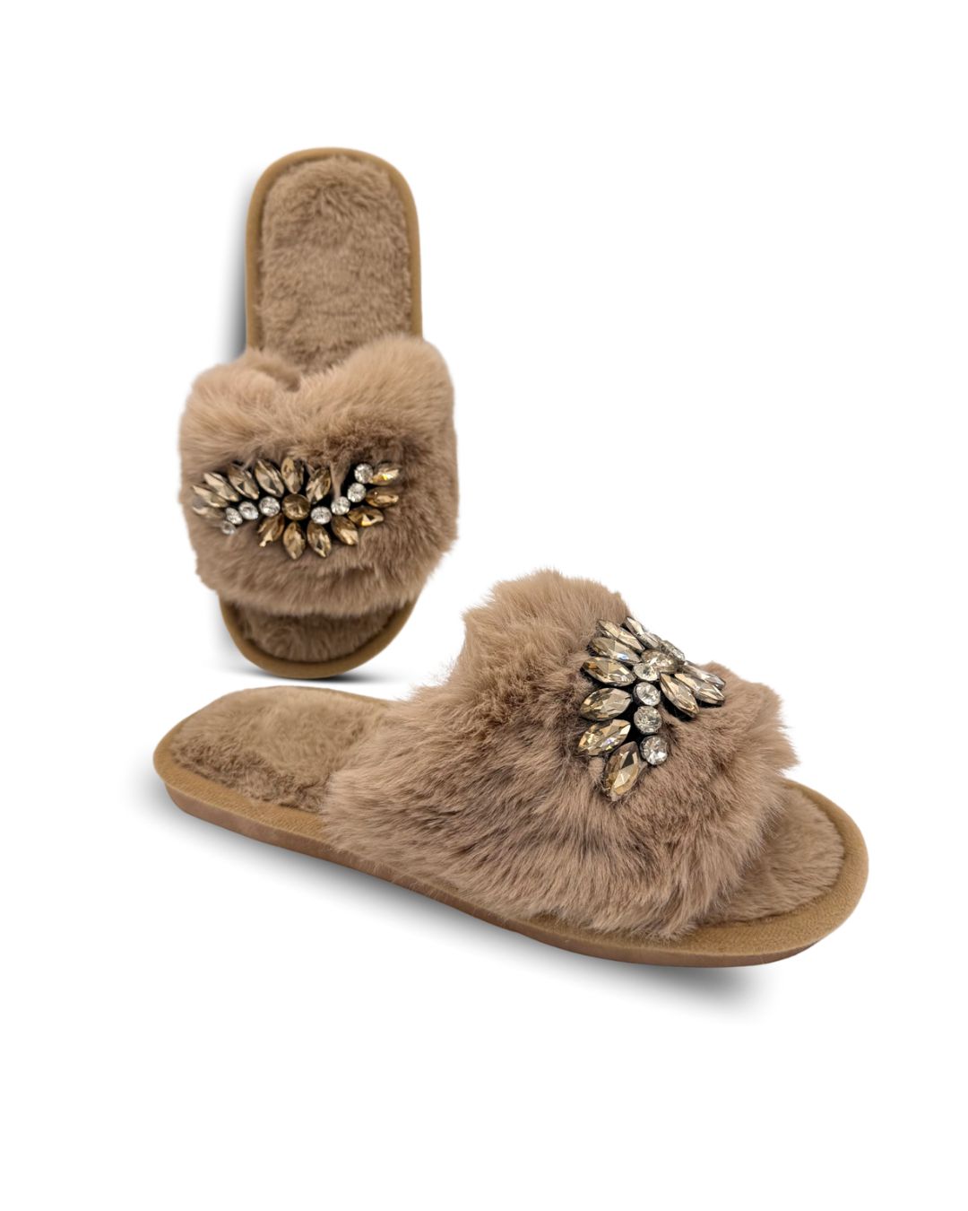 Multi Diamond Open Furr Slides