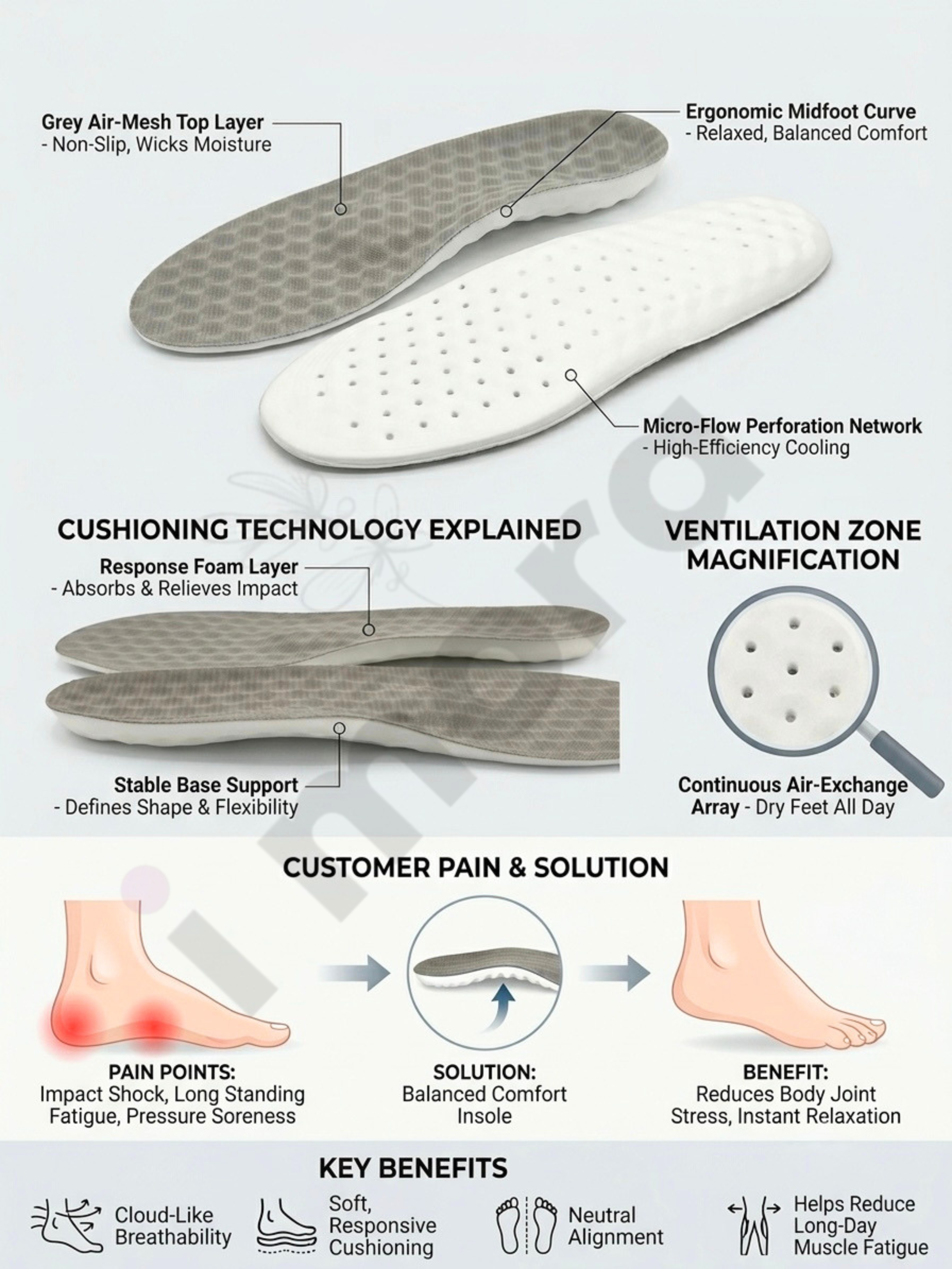 Breathable Airflow Insole