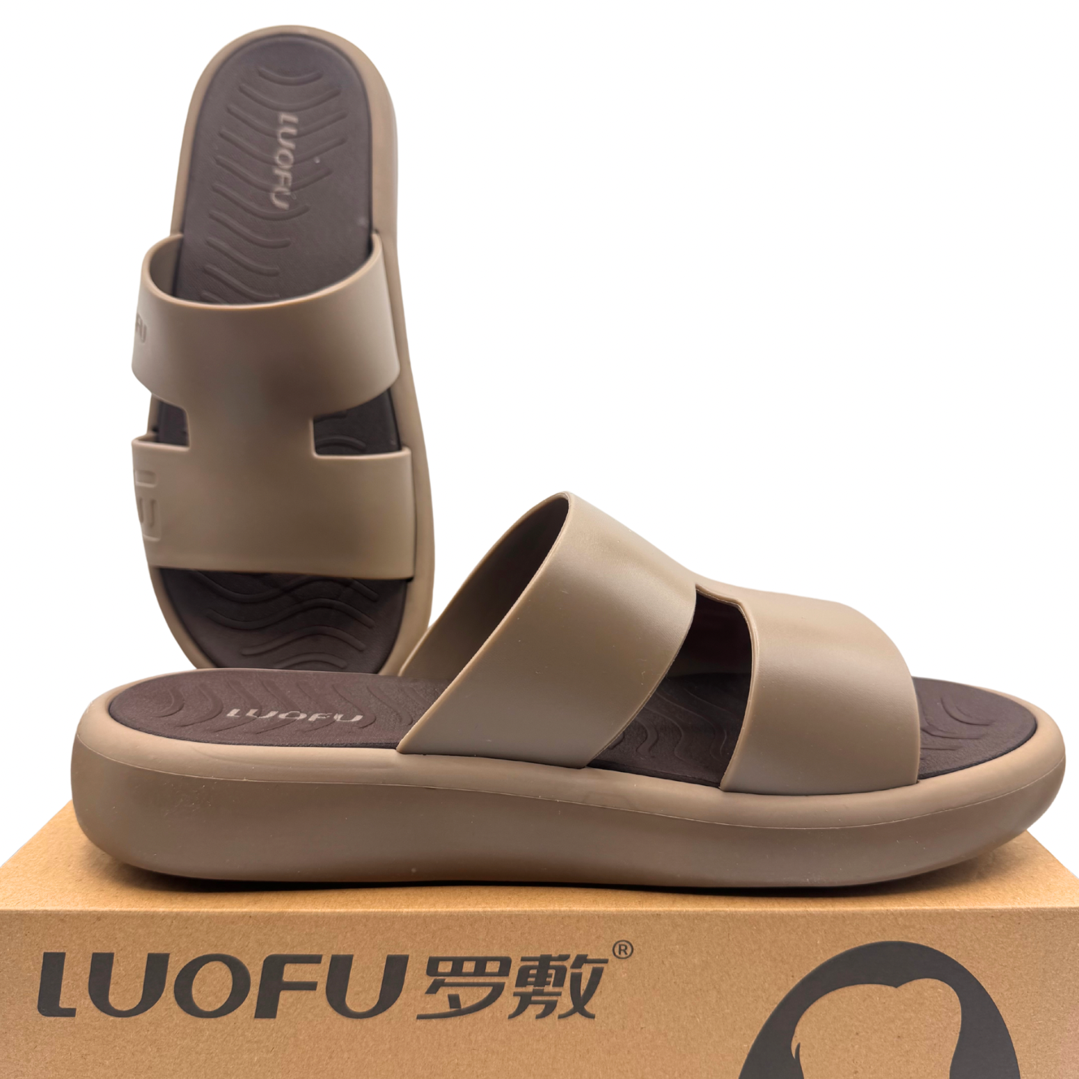 Luofu Mens Ultra Soft Cushioned Sandals