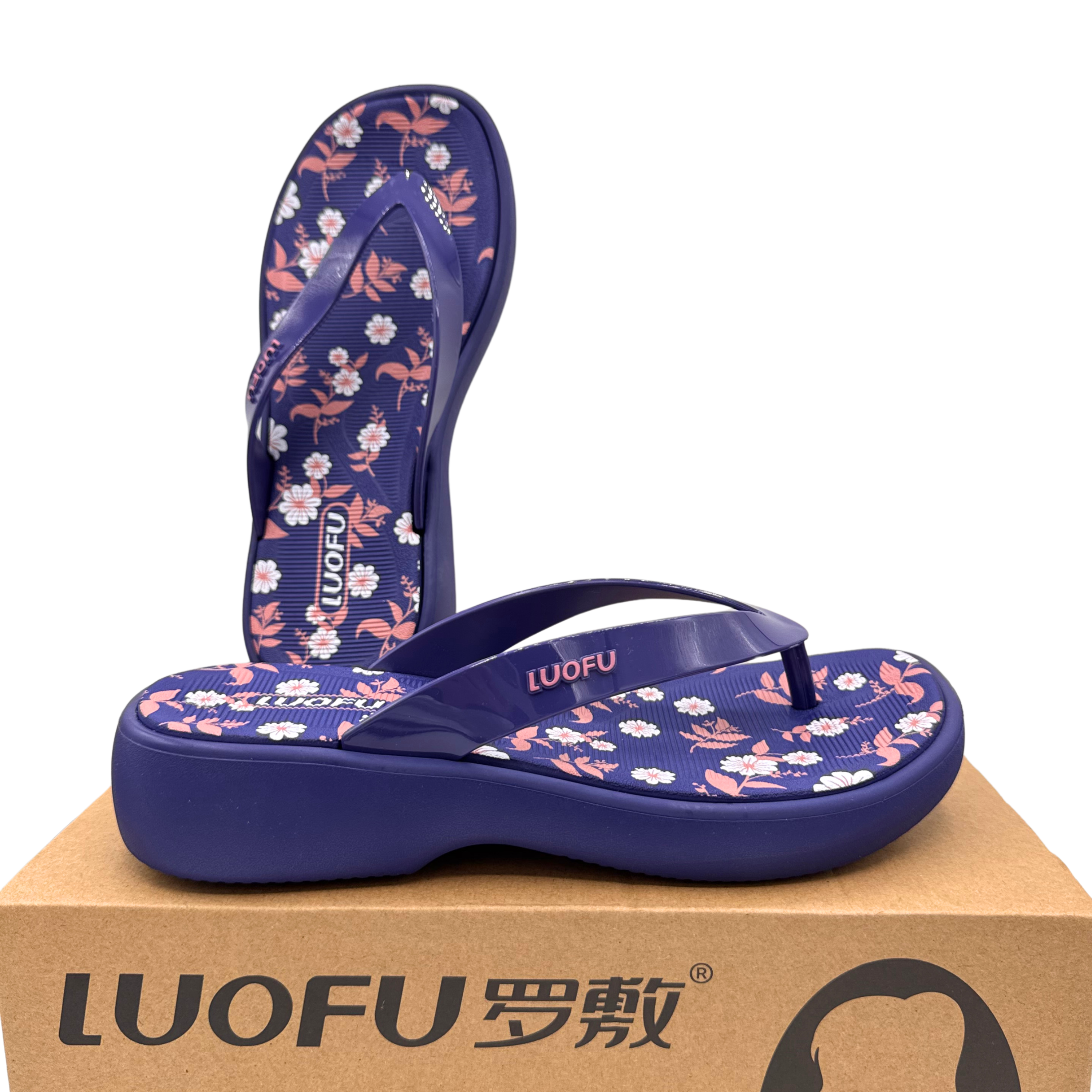 Luofu Printed Ultra Soft Cushioned FlipFlops - E7222P
