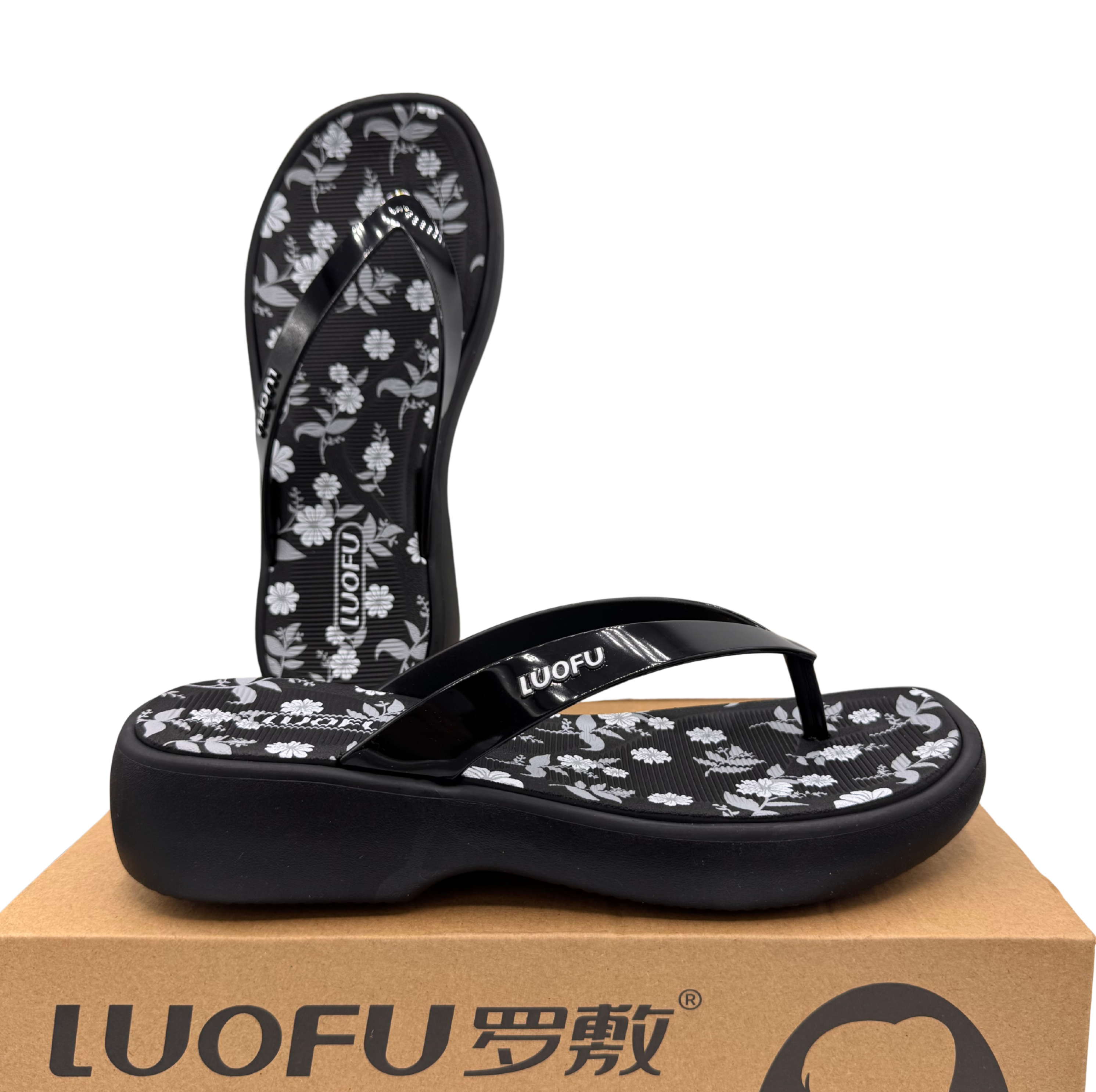 Luofu Printed Ultra Soft Cushioned FlipFlops - E7222P