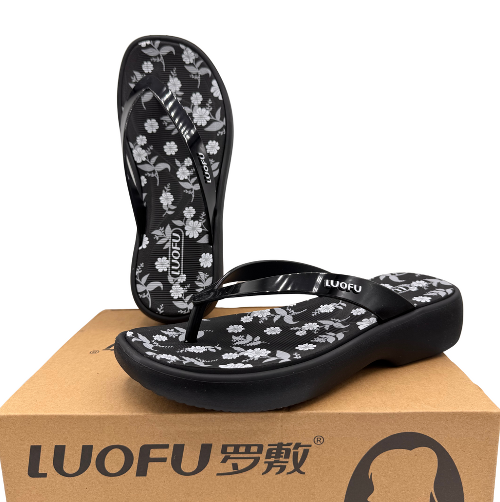 Luofu Printed Ultra Soft Cushioned FlipFlops - E7222P