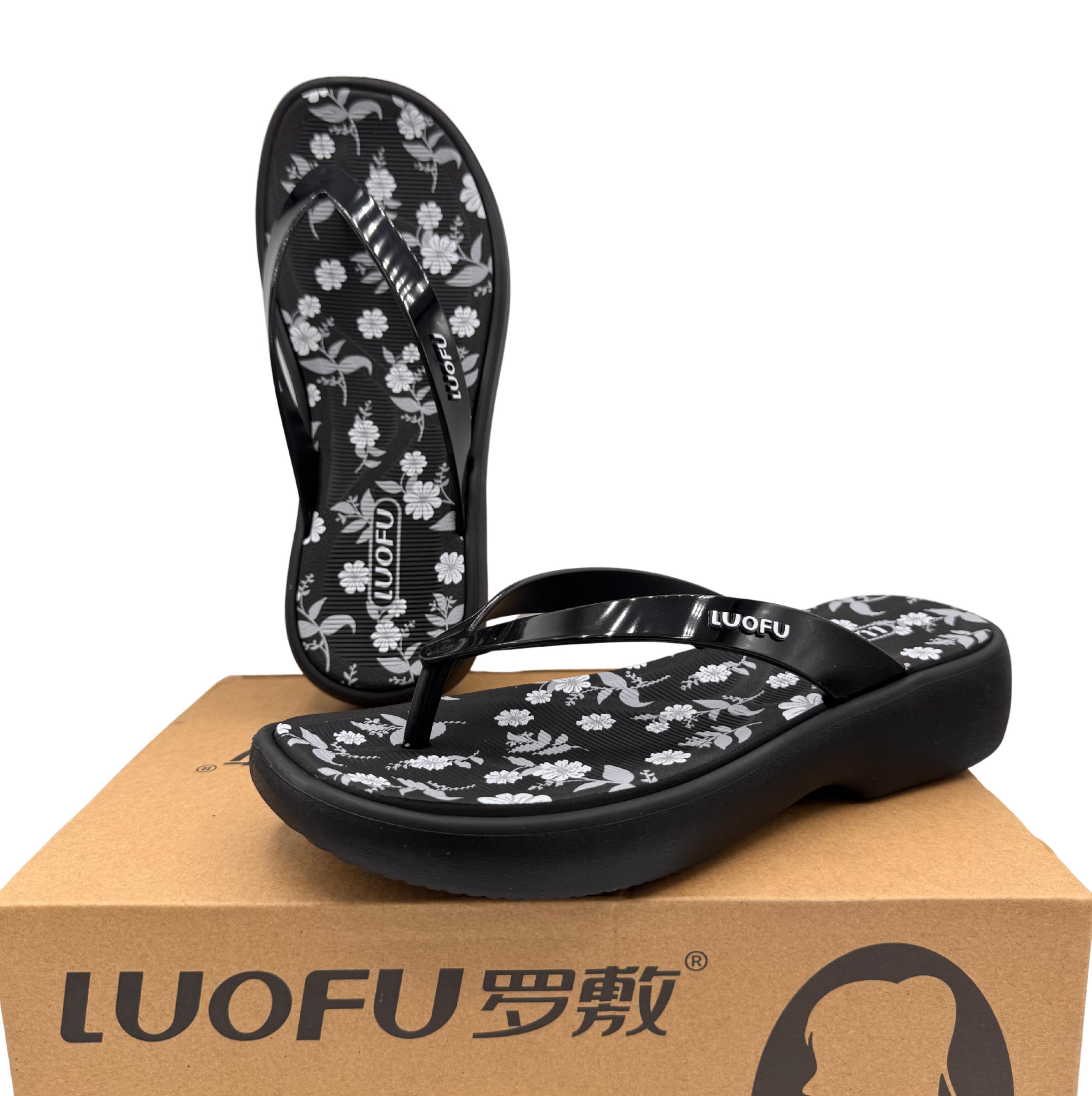 Luofu Printed Ultra Soft Cushioned FlipFlops - E7222P