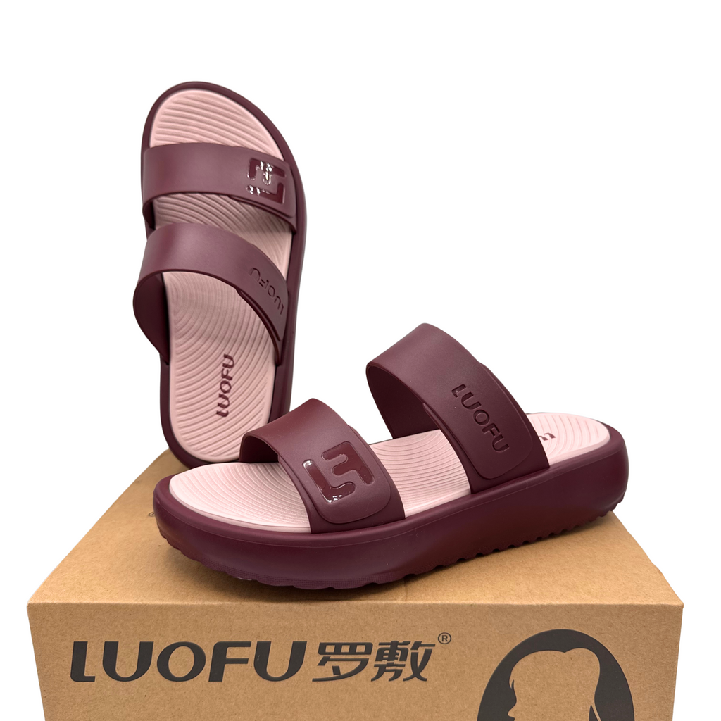 Luofu Dual Strap Ultra Soft Cushioned Sandals - E7229