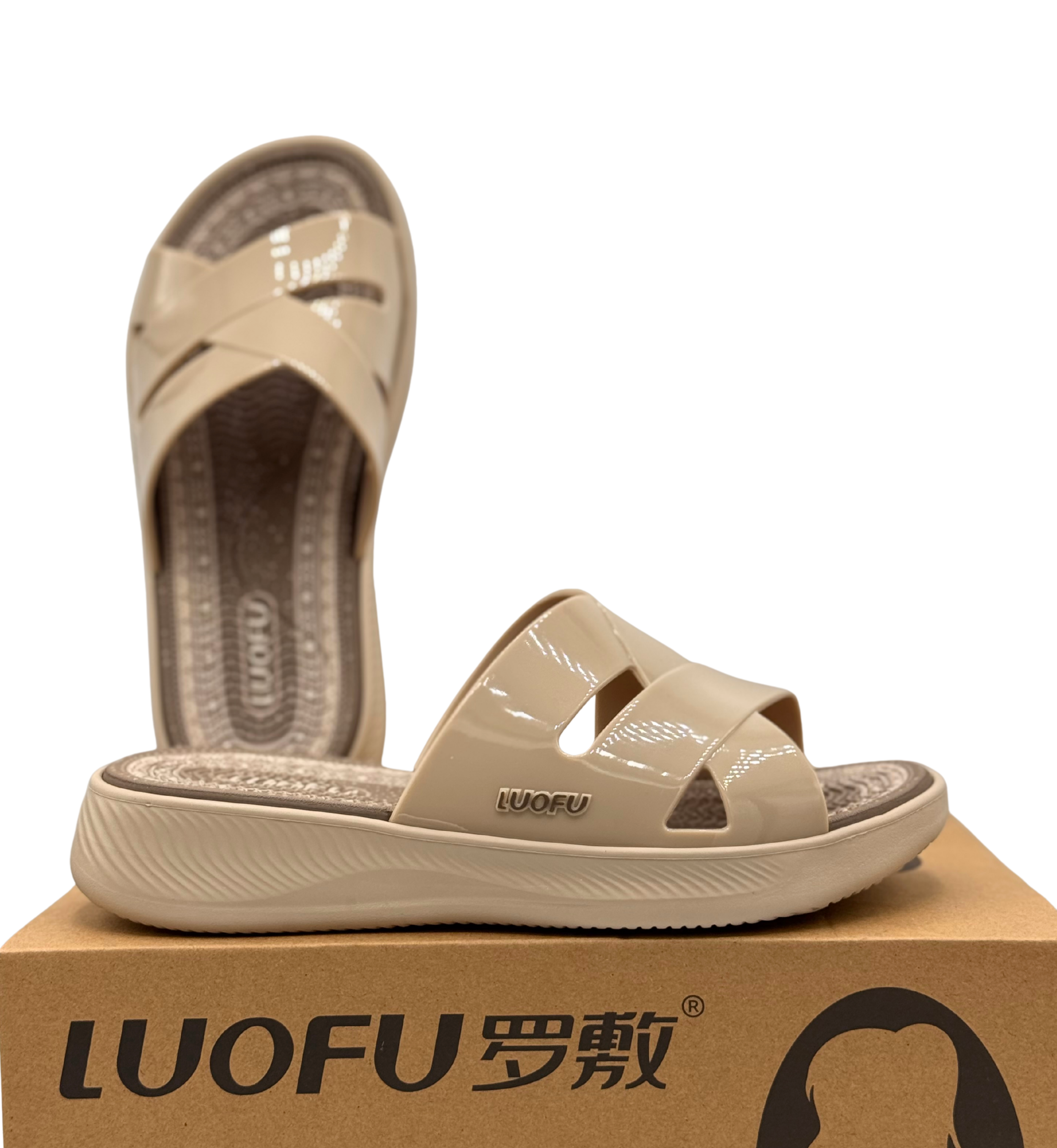 Luofu Originals Printed Ultra Soft Cushioned Slides - E7223P