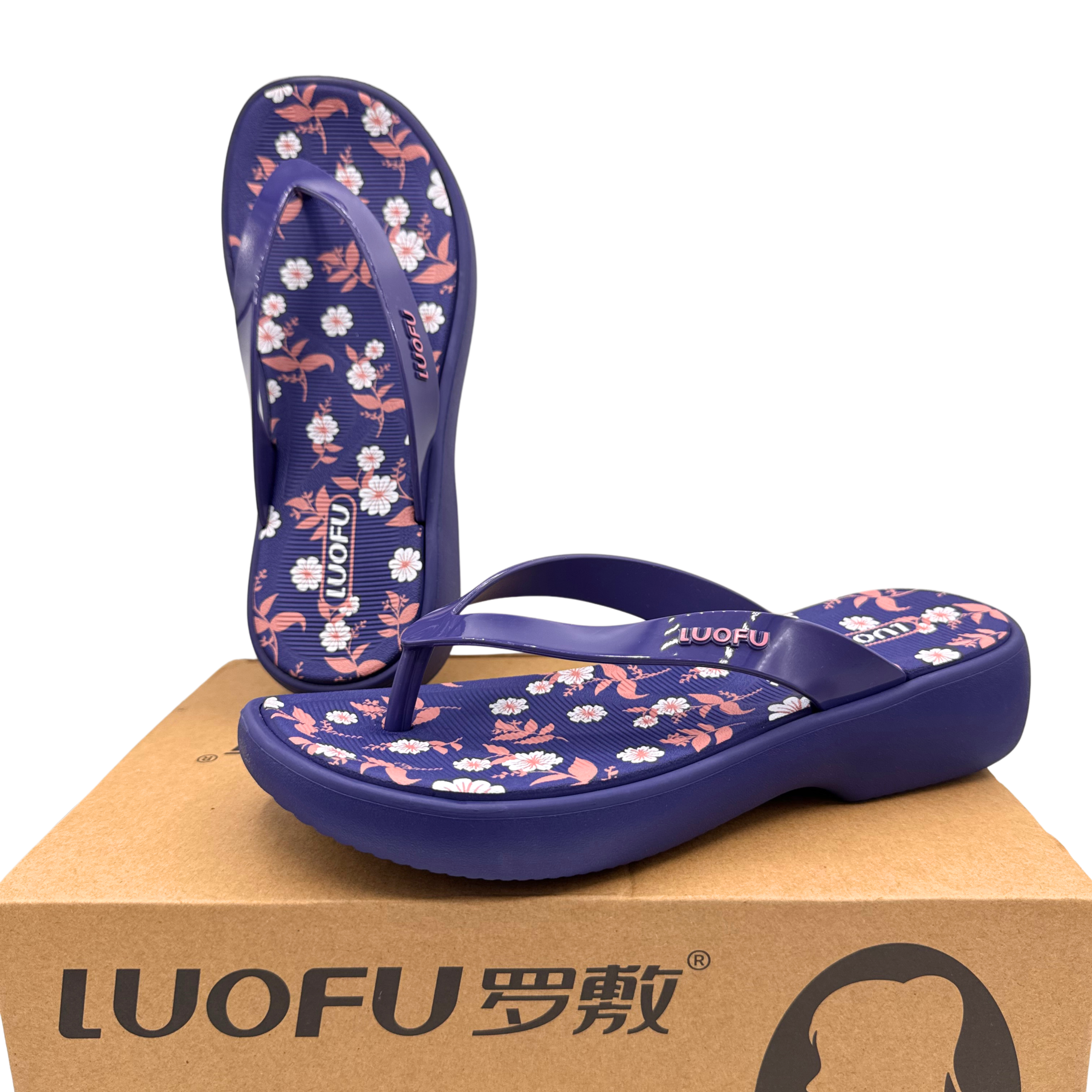 Luofu Printed Ultra Soft Cushioned FlipFlops - E7222P