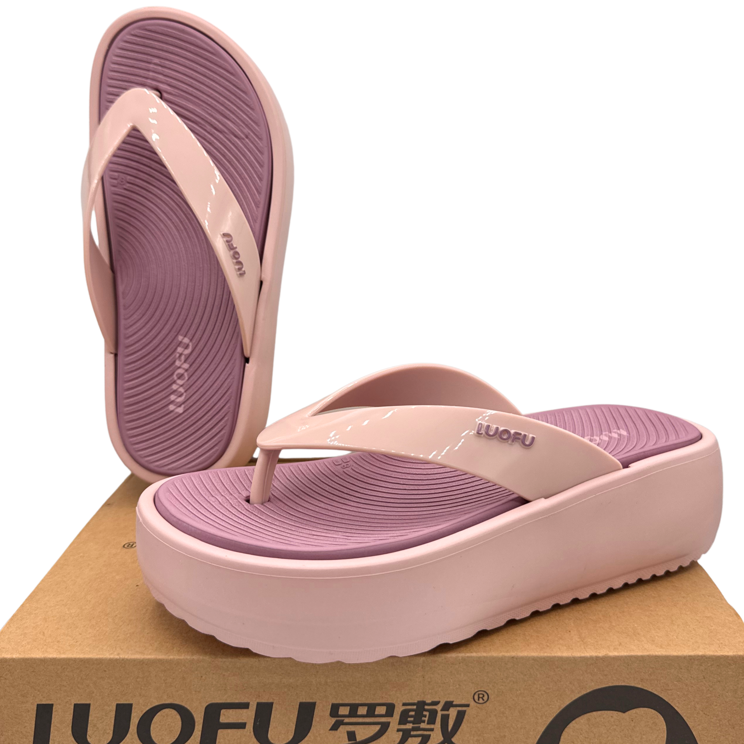 Luofu Wedge Ultra Soft Cushioned FlipFlops - E7225