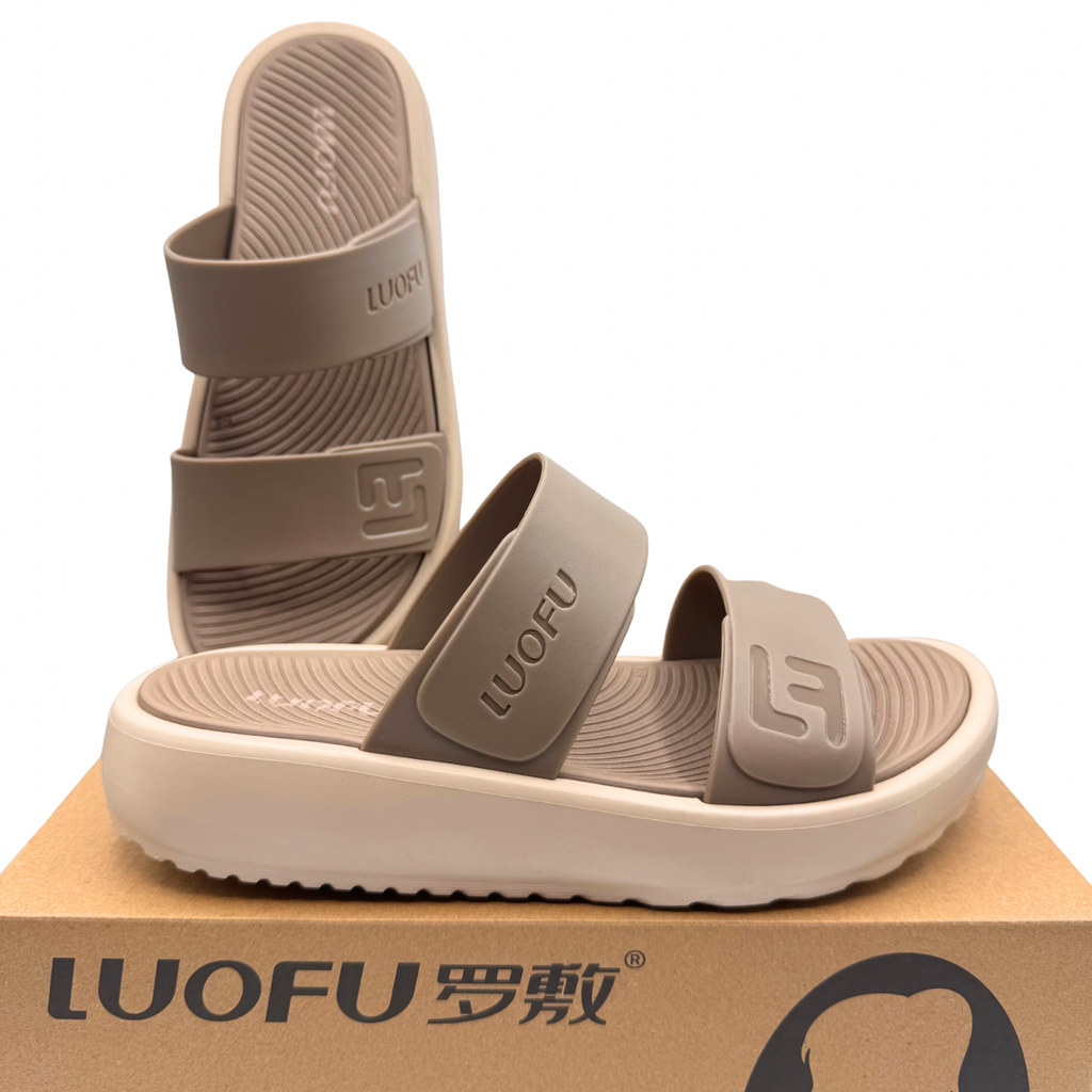 Luofu Dual Strap Ultra Soft Cushioned Sandals