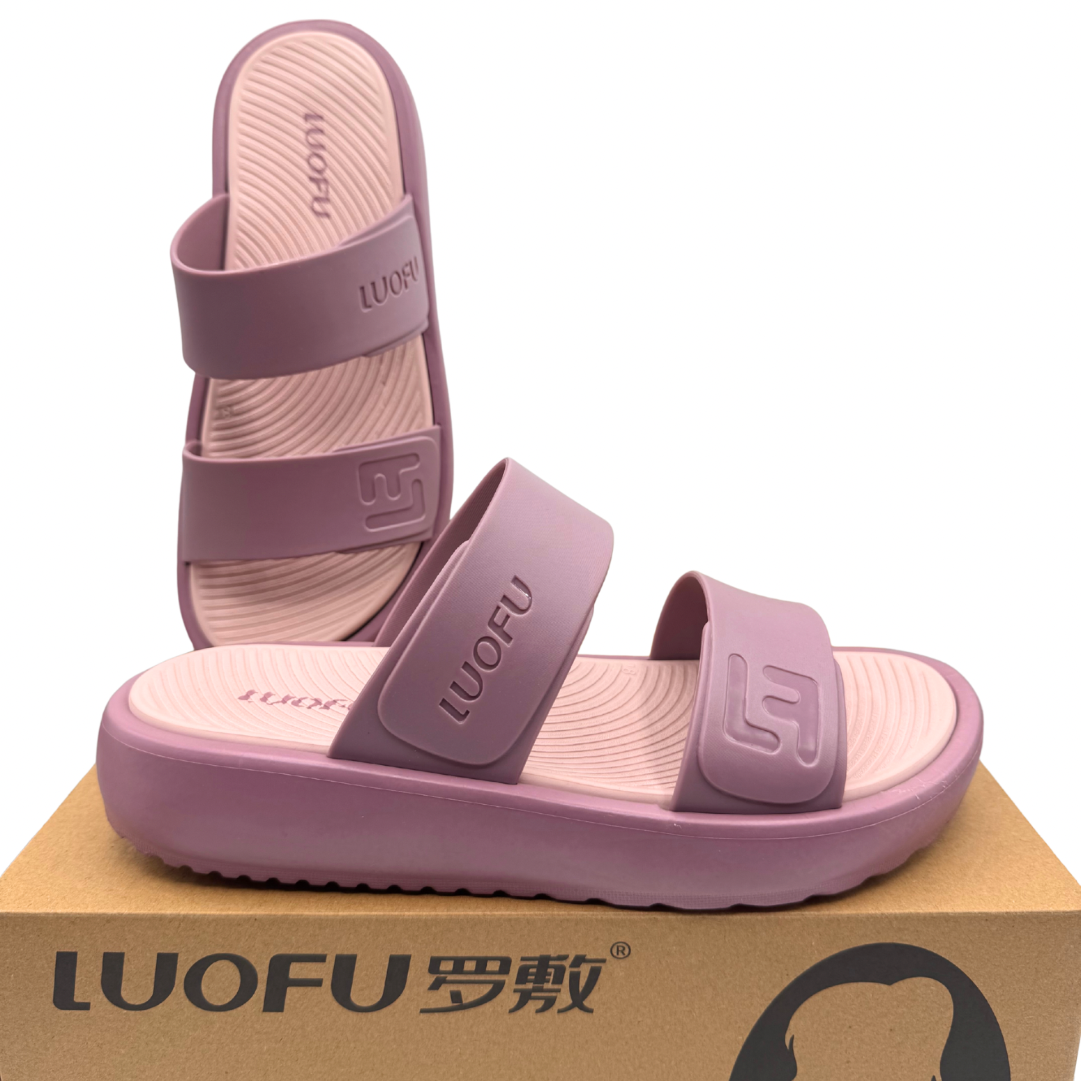 Luofu Dual Strap Ultra Soft Cushioned Sandals
