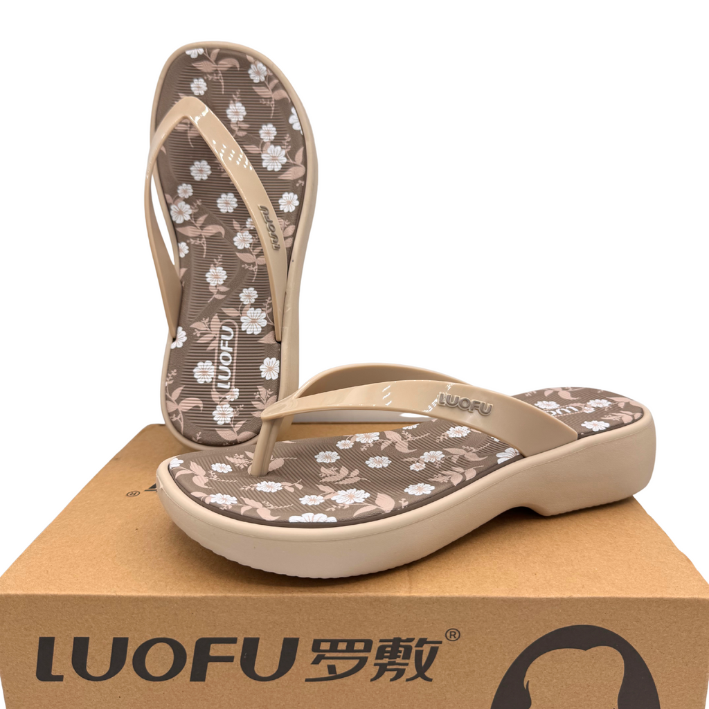 Luofu Printed Ultra Soft Cushioned FlipFlops - E7222P