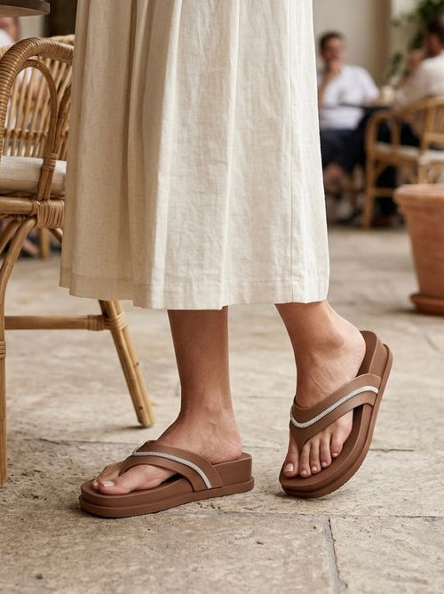 Crystal Wedge FlipFlops