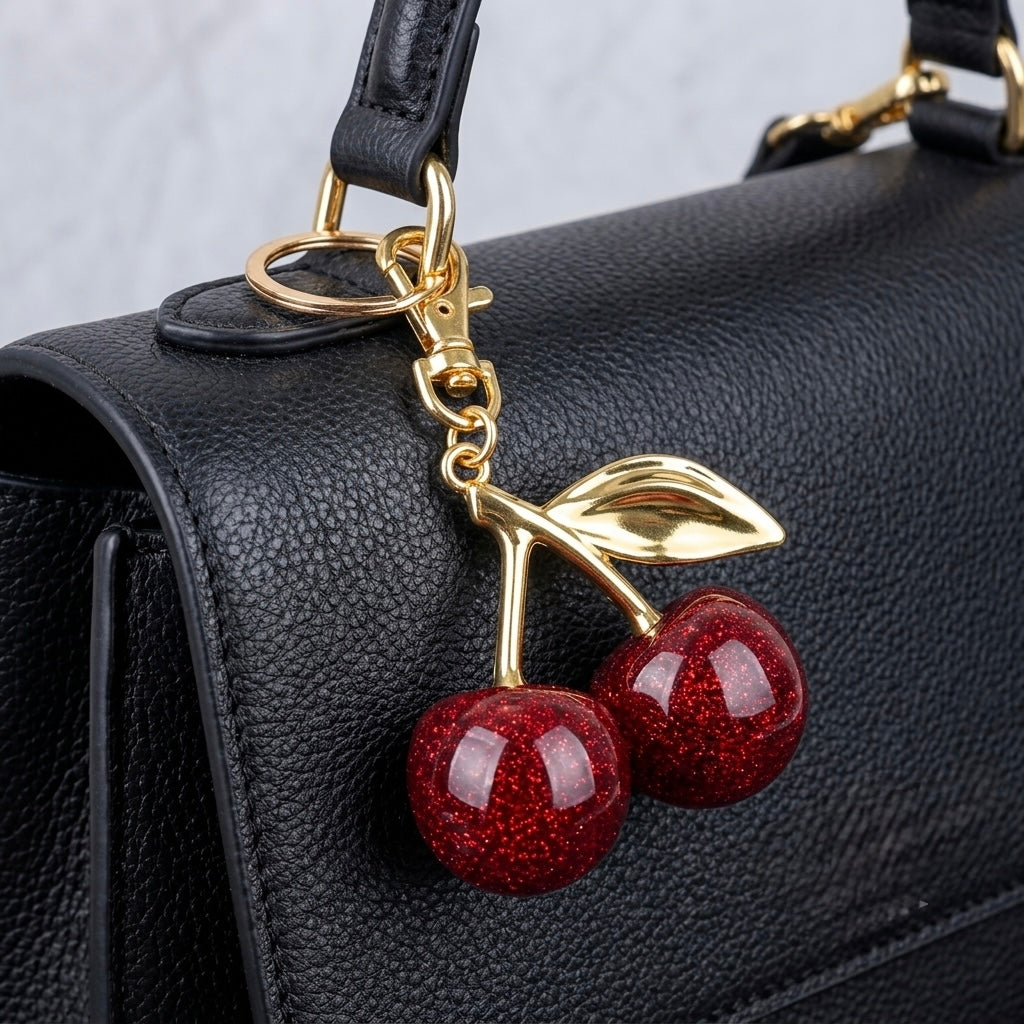Cherry Plush Key Chain