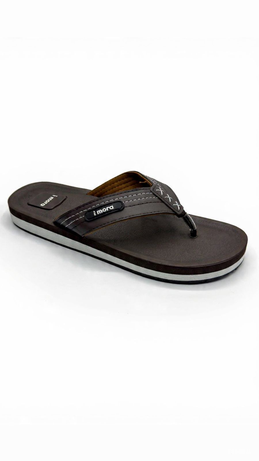 Cross- Striped Mens Casual Slippers