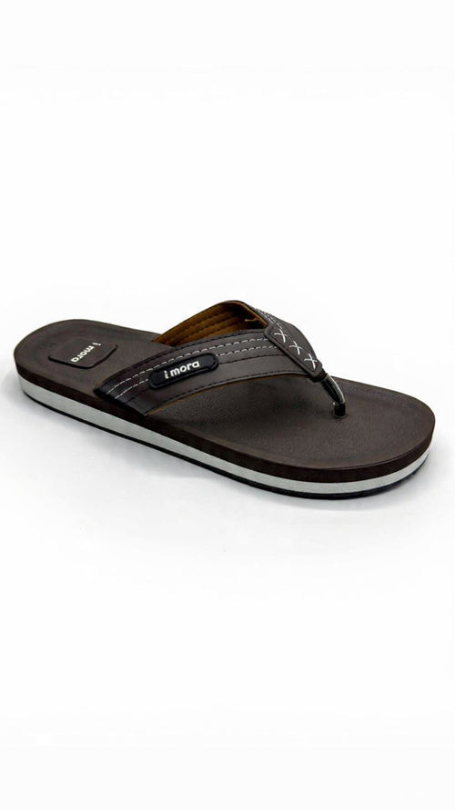 Cross- Striped Mens Casual Slippers