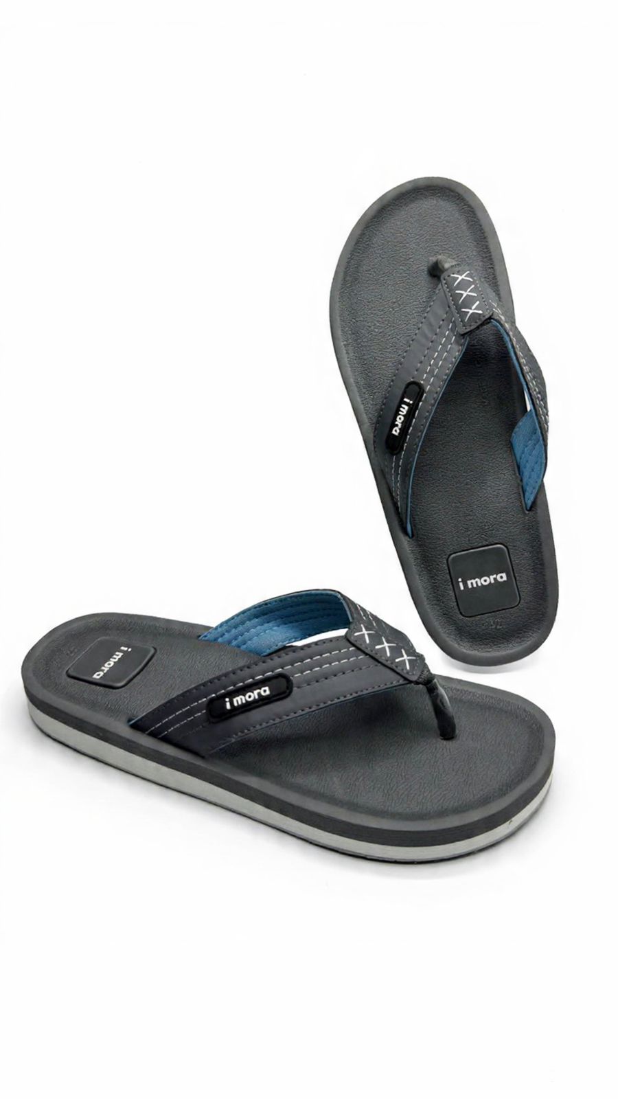Cross- Striped Mens Casual Slippers